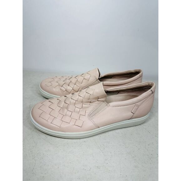 ECCO SOFT 7 WOVEN SLIP ON DROID SOFT 7 LEATHER SLIP-ON WOMEN SNEAKER $160 Size 7 - Picture 4 of 8